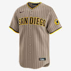 Manny Machado San Diego Padres Men's Nike Dri-FIT ADV MLB Limited Jersey - Khaki