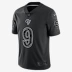 NFL Los Angeles Rams RFLCTV (Matthew Stafford) Men's Fashion Football Jersey - Black