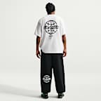 Nike Solo Swoosh fleecebroek met boorden voor heren