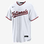 James Wood Washington Nationals Men's Nike MLB Replica Jersey - White