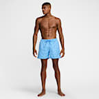 Nike Swim Breaker Swoosh logo Link Men's 5" Fully Lined Volley Shorts