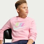 Nike Sportswear Club Fleece Big Kids' Sweatshirt (Extended Size)