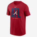 Atlanta Braves Team Scoreboard Men's Nike MLB T-Shirt - Red