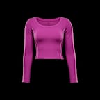 Nike One Fitted Women's Dri-FIT Long-Sleeve Cropped Top