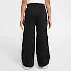 Pants de tejido Fleece de pierna ancha para niños talla pequeña Nike Sportswear Club
