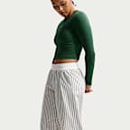 Nike Sportswear Chill Poplin Women's Loose Mid-Rise Woven Striped Pants