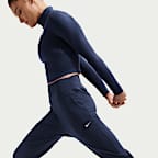 Joggers de tejido Knit de tiro alto largos para mujer Nike One