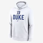 Duke Blue Devils Primetime Club Campus Men's Nike College Pullover Hoodie - White