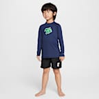 Prenda para la parte superior de manga larga para niño talla pequeña Nike Swim Hydroguard