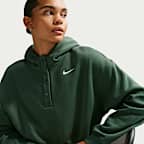 Sweat à capuche court et oversize Nike Sportswear Phoenix Fleece pour femme