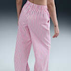 나이키 스포츠웨어 칠 포플린 여성 미드라이즈 루즈 스트라이프 팬츠