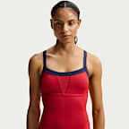 Traje de baño de una pieza con espalda en V para mujer Nike Swim
