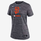 Playera Nike Dri-FIT de la MLB para mujer San Francisco Giants Authentic Collection Velocity - Negro