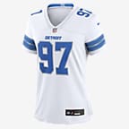 Aidan Hutchinson Detroit Lions Women's Nike NFL Game Football Jersey - White