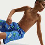 Shorts de playa o alberca con forro de ropa interior de 18 cm para niño talla grande Nike Swim Breaker