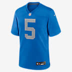 David Montgomery Detroit Lions Men's Nike NFL Game Football Jersey - Blue