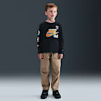 Playera de manga larga Snow Day para niños talla pequeña Nike