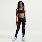 Bra deportivo con detalles brillantes para niños talla grande Nike Pro Swoosh