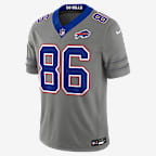 Dalton Kincaid Buffalo Bills Men's Nike Dri-FIT NFL Limited Jersey - Grey