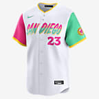 Jersey Nike Dri-FIT ADV de la MLB Limited para hombre Fernando Tatís Jr. San Diego Padres City Connect - Blanco