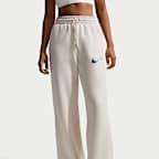 Nike Sportswear Phoenix Fleece Women's High-Waisted Wide-Leg Logo Trousers