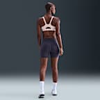 Bra deportivo con almohadillas y cierre frontal para mujer Nike Indy High Support