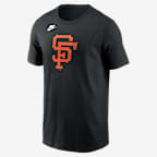 Playera Nike de la MLB para hombre San Francisco Giants Cooperstown Team Logo - Negro