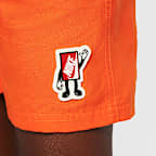 Shorts de vóleibol con forro de ropa interior de 13 cm para niños talla pequeña Nike Swim Breaker