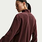 나이키 스포츠웨어 피닉스 플러시 여성 코지 플리스 오버사이즈 모크넥 탑