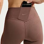 Legging taille haute coupe longue sans couture avant Nike Zenvy pour femme