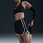 กางเกงวิ่งขาสั้นเอวปานกลางมีซับในผู้หญิง Dri-FIT Nike Tempo