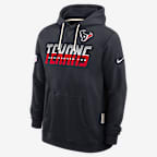 Houston Texans Sideline Standard Issue Men's Nike Dri-FIT NFL Pullover Hoodie - Blue