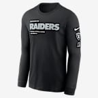 Las Vegas Raiders Play To Win Essential Men's Nike NFL Long-Sleeve T-Shirt