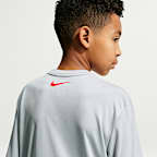 Nike Swim Hydroguard Big Kids' (Boys') Dri-FIT UV Short Sleeve Top