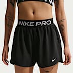 Nike Pro Women's Dri-FIT Mid-Rise Brief-Lined 3" Woven Shorts
