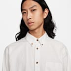 Nike Life Men's Long-Sleeve Oxford Button-Down Shirt