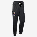 Pants Nike Dri-FIT de la NFL de pierna entallada para hombre Minnesota Vikings Sideline Standard Issue - Negro