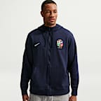 Sweat à capuche et zip Nike Club British & Irish Lions pour homme