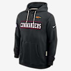 Sudadera con gorro sin cierre Nike Dri-FIT de la NFL para hombre Washington Commanders Alt Standard Issue - Negro