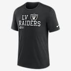 Las Vegas Raiders Overlap Lockup Men's Nike NFL T-Shirt - Black