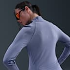 Nike Tempo Flash Dri-FIT-løbetrøje med 1/4 lynlås til kvinder