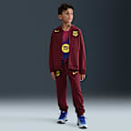 FC Barcelona Club Fourth Big Kids' (Boys') Nike Soccer Full-Zip Hoodie