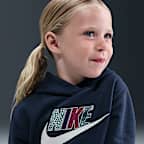 Sudadera con gorro sin cierre infantil Nike Wild Warmth
