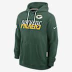 Green Bay Packers Sideline Standard Issue Men's Nike Dri-FIT NFL Pullover Hoodie - Green