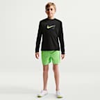 Nike Swim Hydroguard Big Kids' (Boys') Dri-FIT UV Long Sleeve Top