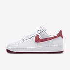 Nike Air Force 1 '07 Women's Shoes - White/Team Red/Dragon Red/Adobe