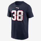 Rhamondre Stevenson New England Patriots Men's Nike NFL T-Shirt - Navy