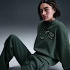 Nike Sportswear Phoenix Fleece Women's Over-Oversized Crew-Neck Logo Sweatshirt