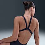 Traje de baño de una pieza Fastback para mujer Nike Swim HydraStrong