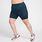 Nike Universa Women's High-Waisted 20.5cm (approx.) Biker Shorts with No Front Seam (Plus Size)